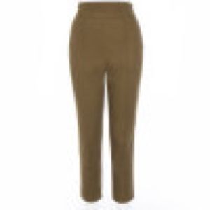 Laura Byrnes Twill Olive Cropped Pants